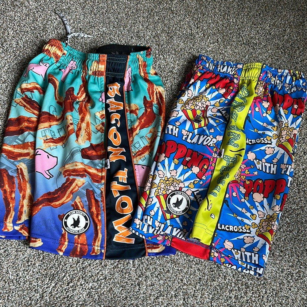 Bacon Flow and Popping Fun Kids Shorts